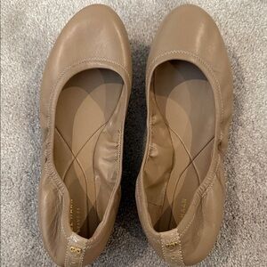 Cole Haan Women's Beige Leather Flats